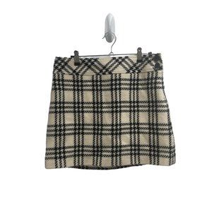 J. Crew Plaid Wool Mini Skirt 6 - image 1